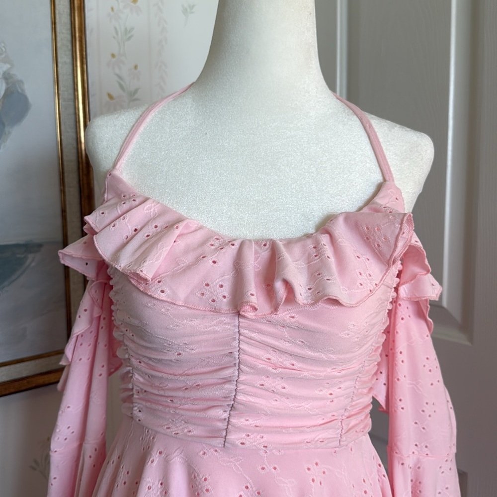 Sugar Thrillz Fairy Delight Ruffled Handkerchief Dress - Pink - Picture 2 of 6